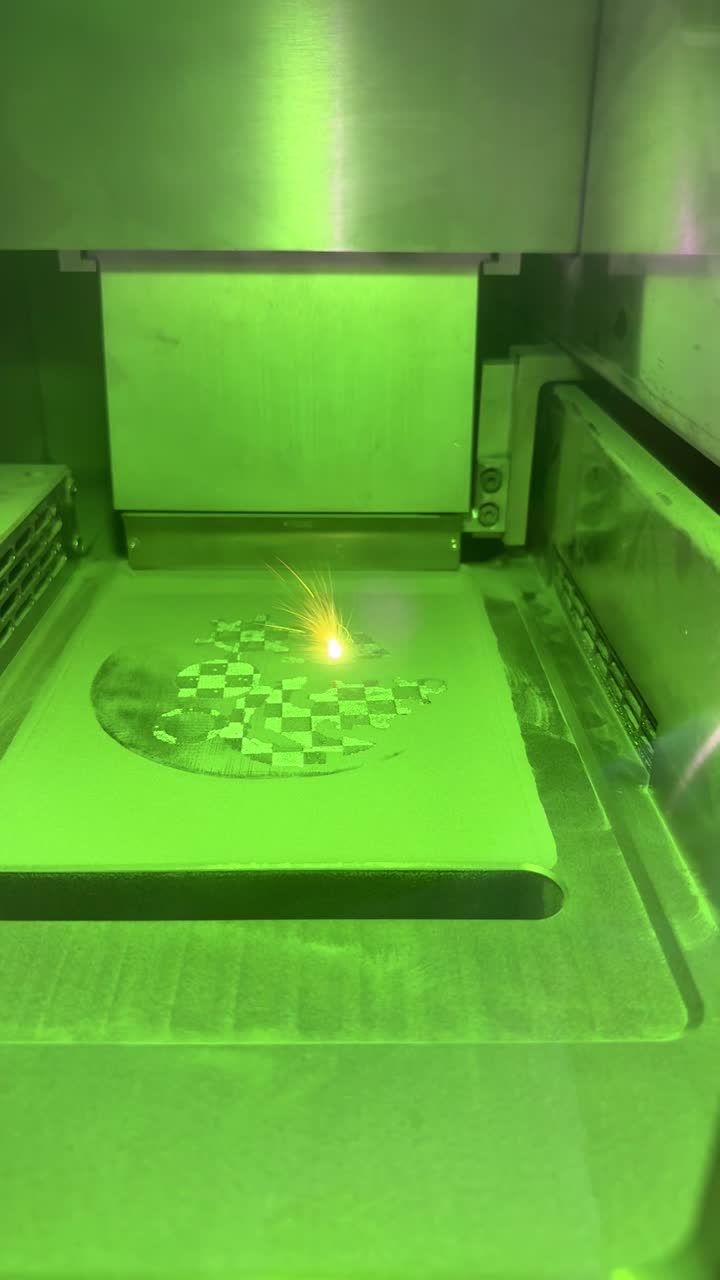 Sinterizare laser titan — filmare din producție